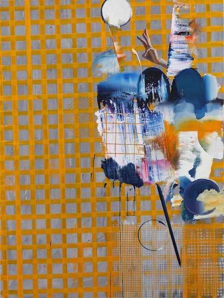 Rayk Goetze: Fingerzeig, 2020, Öl und Acryl auf Leinwand, 200 x 150 cm

